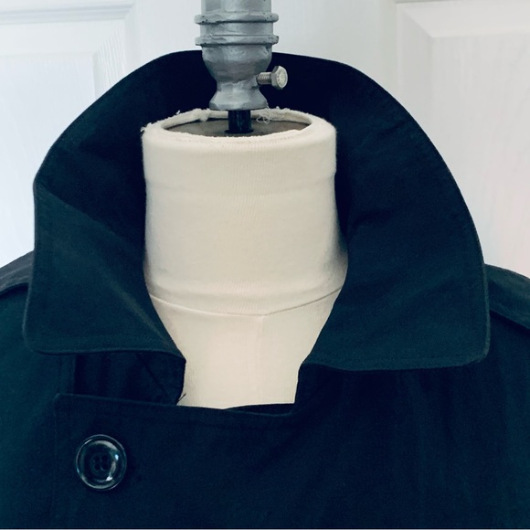 Defense Logistics Agency All Weather Lined Black Army Trench Coat 38R - Picture 8 of 12